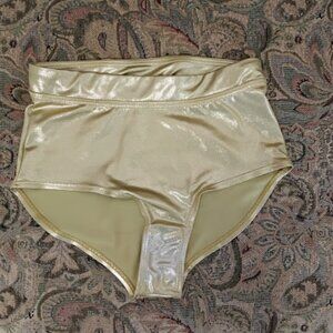 Balera gold metallic brief large child